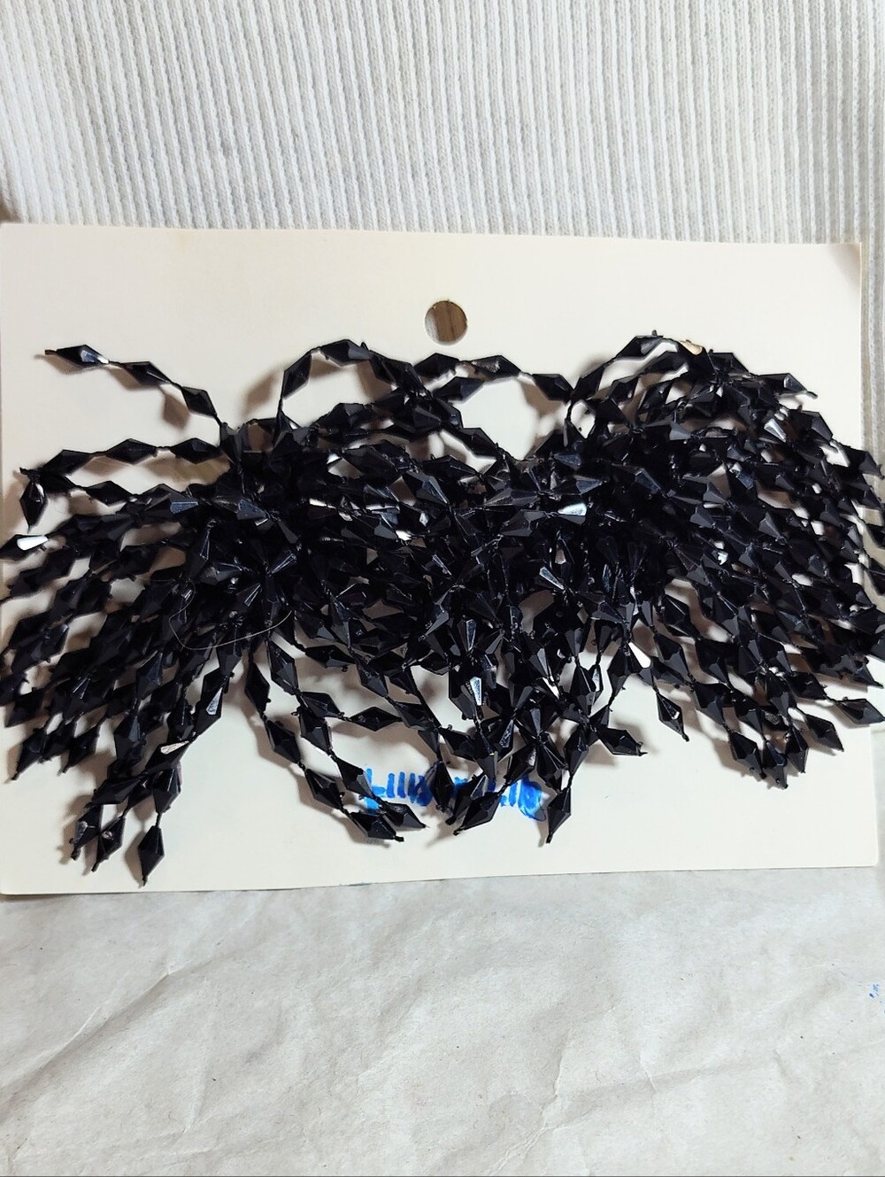 Black Beaded Fringe Trim - Shoe Clips Decorative Tassel Trim